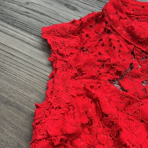 ✨🆕Hommage🆕✨ | Open back red lace dress - Picture 8 of 12